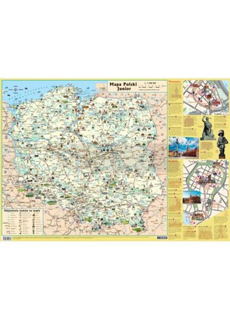 Mapa w tubie: Polska - dla dzieci