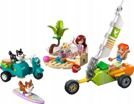 LEGO FRIENDS 42641 Przygoda z surfującymi psami i skuterem, zestaw klocków