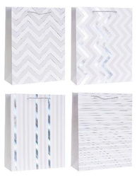 Torebka ozdobna 31x42x12cm hot-stamp mix ROZETTE