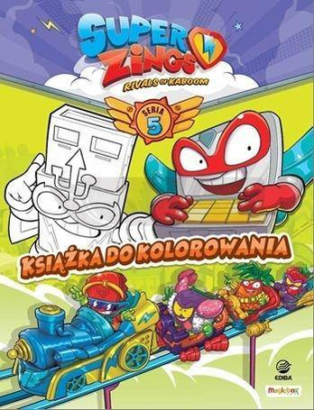 Super Zings - Książka do kolorowania + figurka
