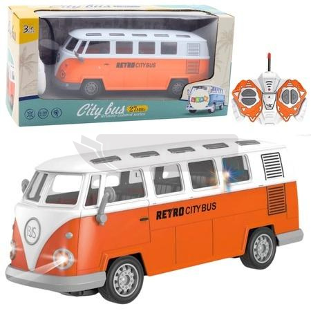 Autobus retro RC ze światłem 1:30