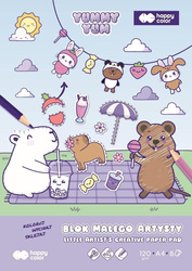 Blok małego artysty A4 8 ark Yummy Yum Kapibara