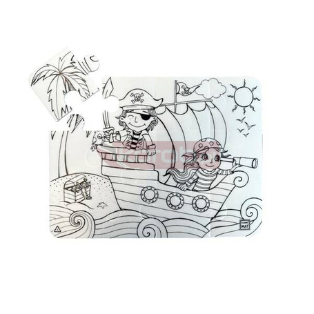 Puzzle Wyspa Piratów Funny Mat STRIGO