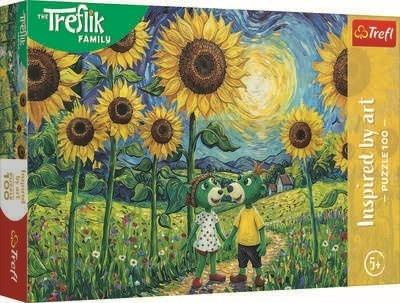 Puzzle 100 Spacer wśród słoneczników