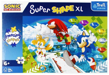 Puzzle 160 Super Shape XL Wesoły Sonic TREFL