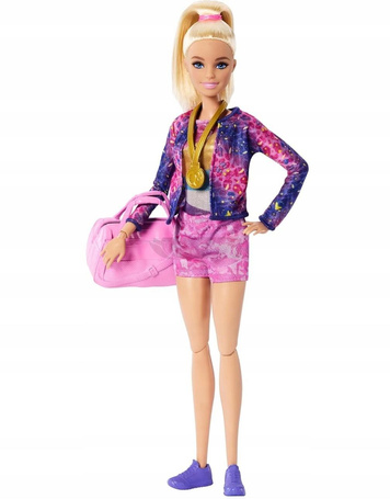 LALKA BARBIE GIMNASTYCZKA zestaw do zabawy dla dzieci +3 lata HRG52