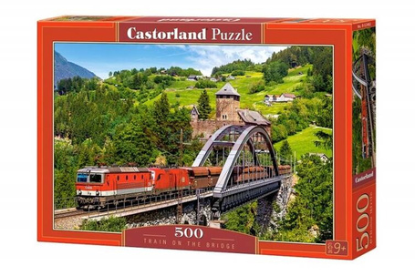 Puzzle 500 elementów, Pociąg na moście