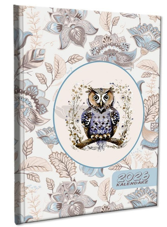 Kalendarz 2026 A5 tygodniowy notatka Sowa