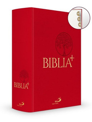 Biblia Plus płótno czerwona paginacja