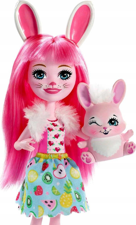 ENCHANTIMALS LALKA KRÓLICZEK BREE BUNNY + zwierzątko króliczek Twist FXM73
