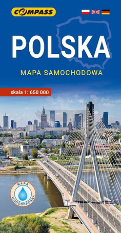Mapa - Polska mapa samochodowa lam 1:650 000