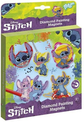 Zestaw magnesy do wyklejenia diamencikami Stitch