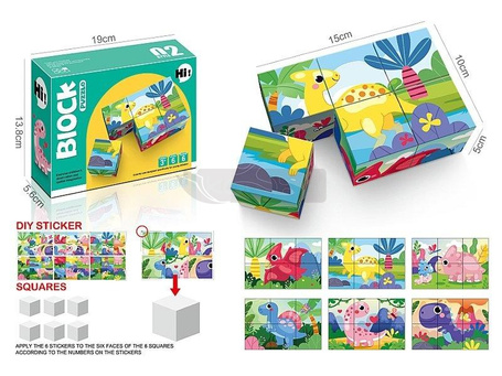 Klocki z obrazkami Dinozaury