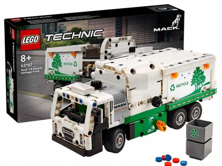 LEGO TECHNIC 42167 ŚMIECIARKA MACK LR ELECTRIC zestaw klocków +8 lat