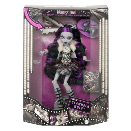 MONSTER HIGH LALKA REEL DRAMA HKN28 CLAWDEEN WOLF
