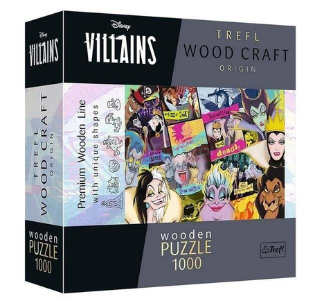 Puzzle drewniane 1000 Zlot złoczyńców TREFL