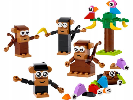 LEGO CLASSIC 11031 KREATYWNA MAŁPIA ZABAWA zestaw klocków dla dzieci +5 lat