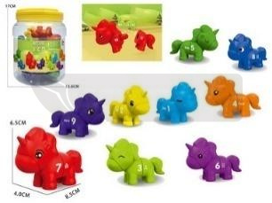 Gra Montessori: Jednorożce cyferki 10szt