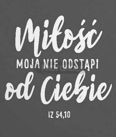 Podstawka korkowa - Miłość moja nie odstąpi