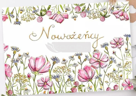 Karnet A5 Ślub Polne kwiaty