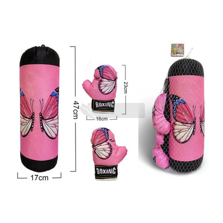 Worek różowy motylki