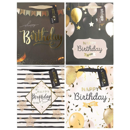 Torba prezentowa Party 18x23x10cm mix STRIGO