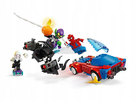 LEGO MARVEL 76279 WYŚCIGÓWKA SPIDER MANA I ZIELONY GOBLIN VENOM zestaw +7