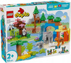 LEGO DUPLO 10446 Rodziny dzikich zwierząt 3 w 1, zestaw klocków dla dzieci