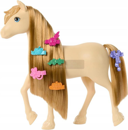 BARBIE KONIK KUCYK DO STYLIZACJI TORNADO + akcesoria do stylizacji HXJ36