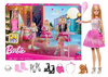 LALKA BARBIE ADWENTOWY KALENDARZ MODOWY 24 niespodzianki + lalka JFL63