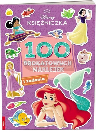Disney Księżniczka. 100 brokatowych naklejek