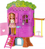 BARBIE CHELSEA DOMEK NA DRZEWIE + akcesoria piesek HPL70