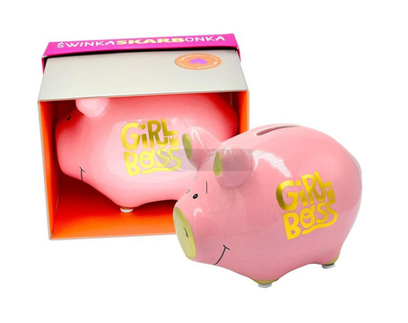 Skarbonka mała świnka Girl boss