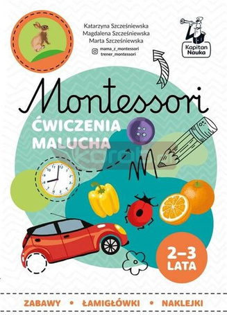 Kapitan Nauka Montessori Zabawy malucha 2-3 lata