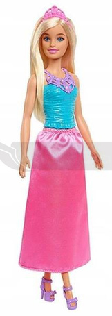 Lalka Barbie Księżniczka w różowej sukience HGR01
