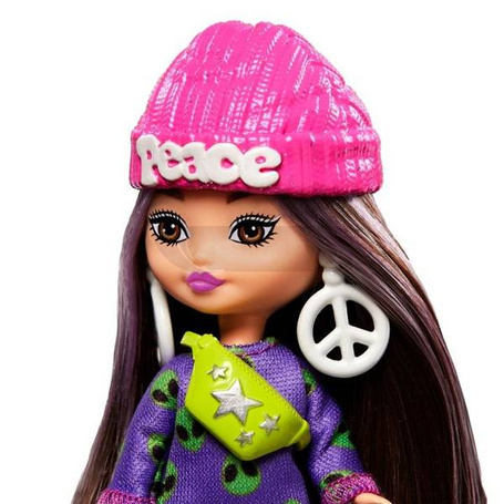LALKA BARBIE EXTRA MINI MINIS brązowe włosy HLN46