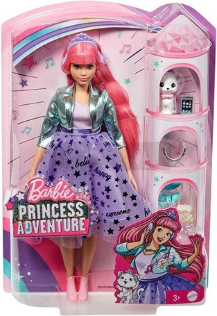Barbie Przygody księżniczek Lalka Daisy GML77