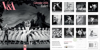 Kalendarz 2026 ścienny kwadrat Balet V&A