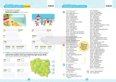 Język angielski SP 2 Karty pracy w szkole i w domu