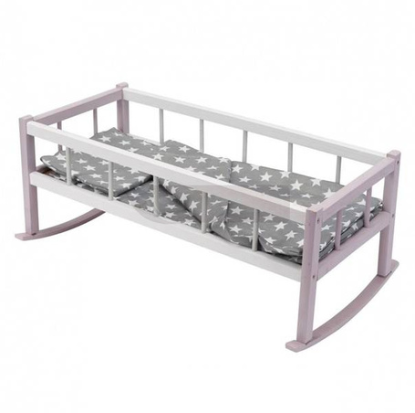 Kołyska dla lalek z pościelą MIX