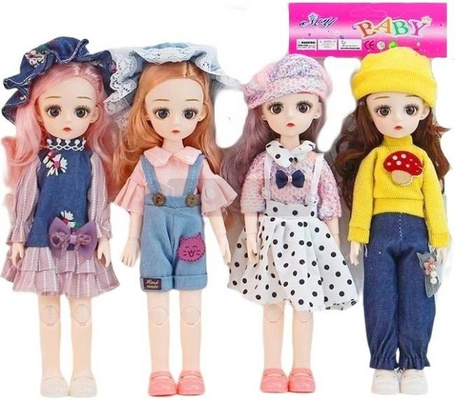 Lalka stylowa zginane ręce i nogi 29cm MIX