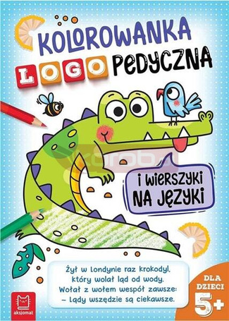 Kolorowanka logopedyczna i wierszyki na języki