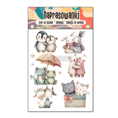 Naprasowanki Termo Naklejki na Ubrania Miłość