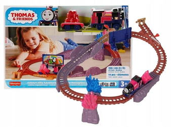 FISHER PRICE TOMEK ZESTAW TORÓW z lokomotywą Ashima z napędem HWX65