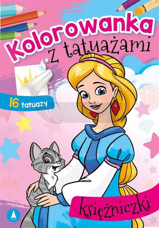 Kolorowanka z tatuażami. Księżniczki