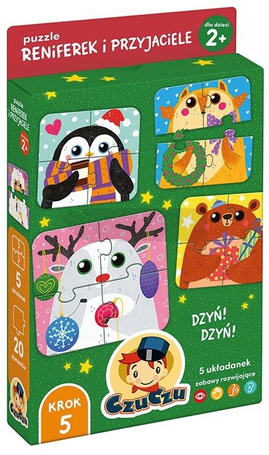 CzuCzu Puzzle Reniferek i przyjaciele dla dzieci