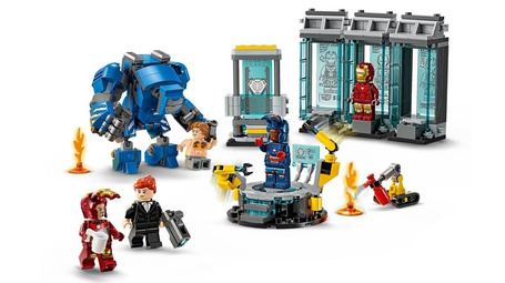 LEGO MARVEL 76315 LABORATORIUM IRON MANA ZBROJOWNI zestaw klocków +8 lat