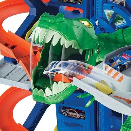 Hot Wheels zestaw Mega garaż T-Rexa GJL14