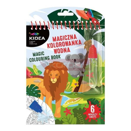 Kolorowanka magiczna wodna Zwierzęta KIDEA