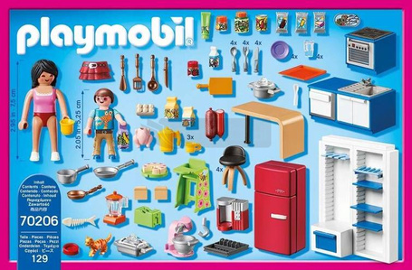 PLAYMOBIL Dollhouse 70206 Rodzinna kuchnia